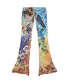 Diesel P-mayin Flared Trousers In Multicolor