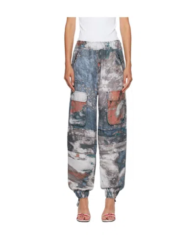 Diesel P-mirt-cmf Cargo Pants In Gray