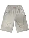 Diesel Shorts With Distressed Knees