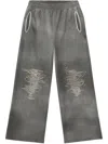 Diesel Grey Stretch Cotton Blend P-percy Joggers In 9aw