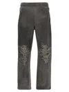 Diesel Grey Stretch Cotton Blend P-percy Joggers In Gray