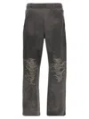 Diesel Grey Stretch Cotton Blend P-percy Joggers In Gray