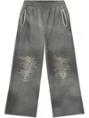 Diesel Grey Stretch Cotton Blend P-percy Joggers In Grey