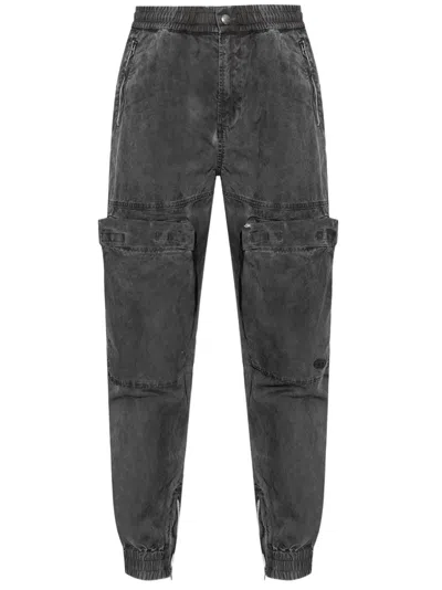 Diesel P-ride-q3 Trousers In Black