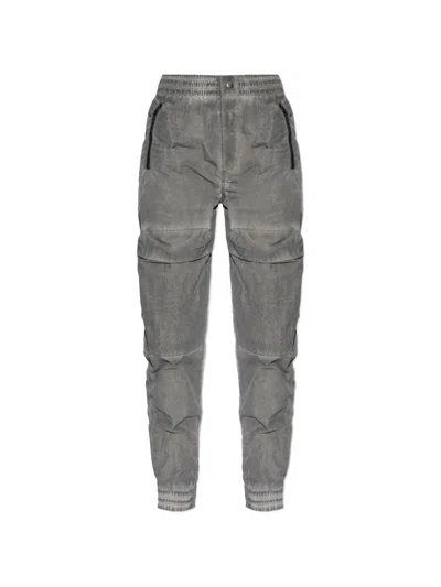 Diesel P-ride Zip-pocket Cargo Pants In Gray