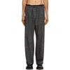 Diesel Wool Pants With A Drawstring Waist In Gray