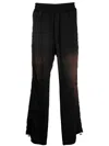 Diesel High-rise Straight-leg Trousers In Black