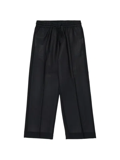 Diesel Kids' Paclays Logo Trousers In Black