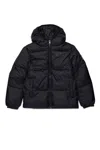 Diesel Padded Jacket With Logo In Black