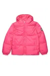 Diesel Padded Jacket With Logo In Pink