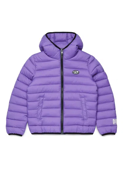 DIESEL PADDED JACKET WITH PRINTED LOGO