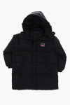 Diesel Padded Jlong Maxi Jacket With Hidden Closure
