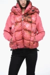 Diesel Padded W-ralla-sl Vest With Tie-dye Effect