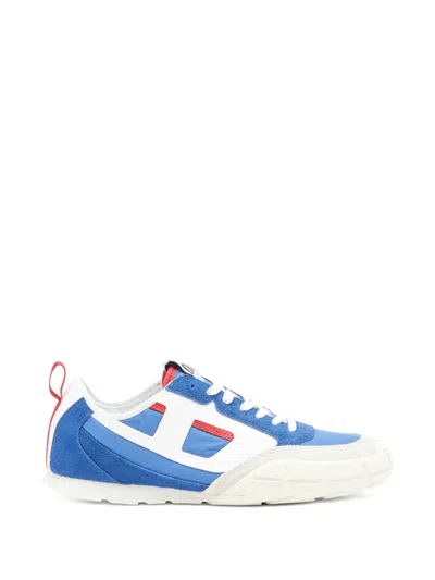 Diesel Pagodha Panelled Sneakers In Blue