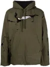 DIESEL PAINT-SPLATTER COTTON HOODIE