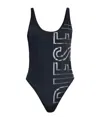 Diesel Pamela-d-core Logo Swimsuit In Black