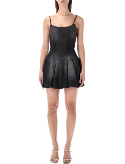 Diesel Panelled Dress In Black
