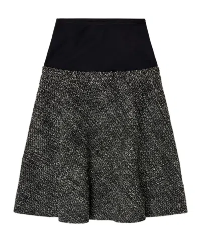 DIESEL PANELLED HIGH-WAISTED MIDI SKIRT