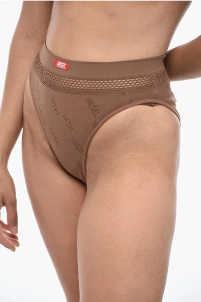 Diesel Pannie Slip With Embroidered Logo In Multi
