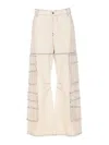 Diesel Cargo Trousers With Back Pockets And Belt Loops In Beis
