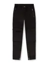 Diesel Multicolor Relaxed Fit Trousers With Drawstring Waist In Black