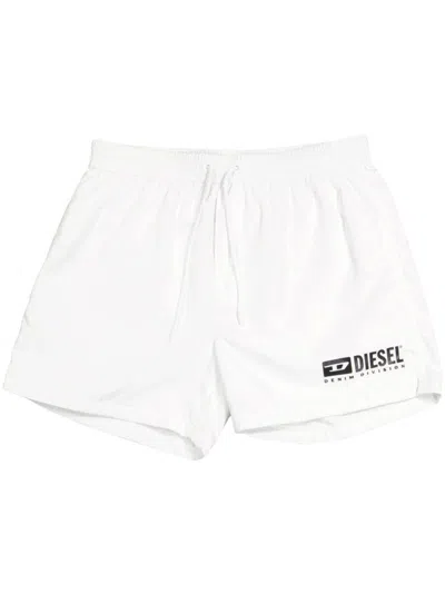 Diesel Pantaloncini Da Mare 'ken-37-d-box'  In White
