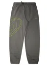 Diesel Pantalone Felpa Logo In Gray