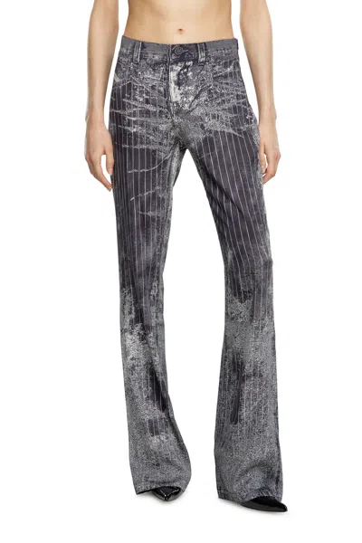 Diesel Retty Pinstripe Straight Jeans In Multi