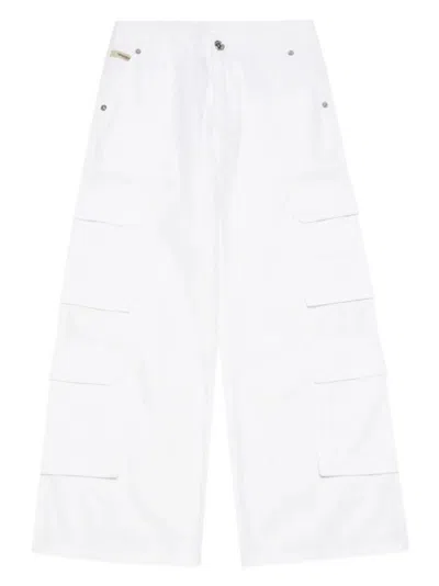 Diesel Kids' Pantaloni Cargo In White