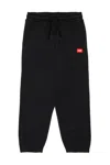 Diesel Pantaloni Jogger Con Patch D Rossa In Black