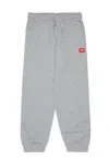 Diesel Pantaloni Jogger Con Patch D Rossa In Gray