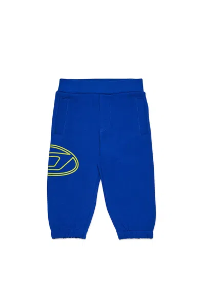 Diesel Pantaloni Jogger Con Stampa Oval D In Blue