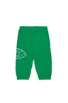 Diesel Pantaloni Jogger Con Stampa Oval D In Green