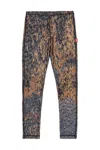 Diesel Patterned Leggings In Multi