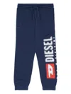 Diesel Pantli Logo-print Sweatpants In Blue