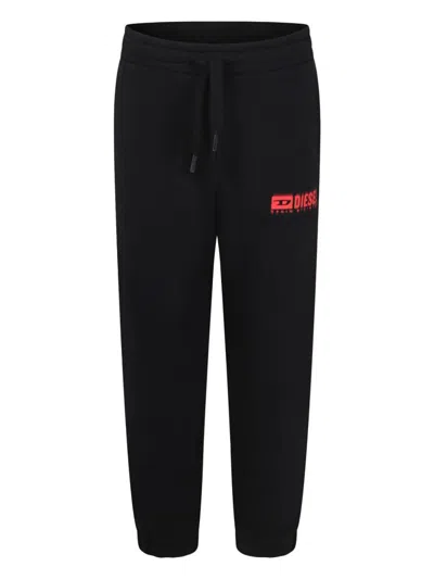 Diesel Kids' Pbasel Pantaloni In Black