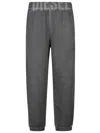 Diesel Dark Grey Sweatpants With Relaxed Fit And Textured Fabric In Gray