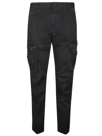 Diesel Man Pants Charcoal Size 40 Cotton, Elastane In Black