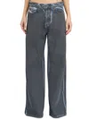 Diesel 1996 D-sire-s1 Low-rise Distressed Wide-leg Jeans In Blue