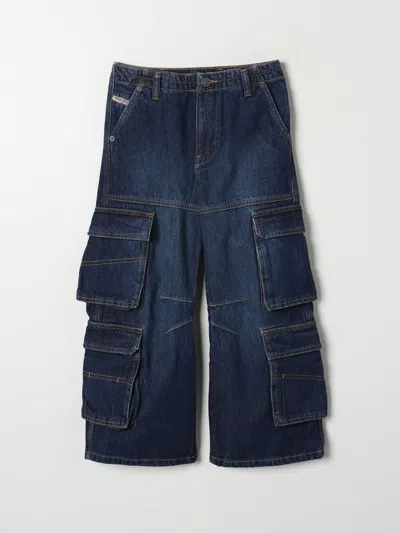 Diesel Pants  Kids Color Blue In Blau