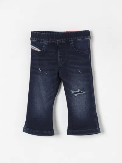 Diesel Kids' Dark Joggjeans Trousers With Tears In Blue