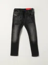 Diesel Jeans  Kids Color Denim In Black