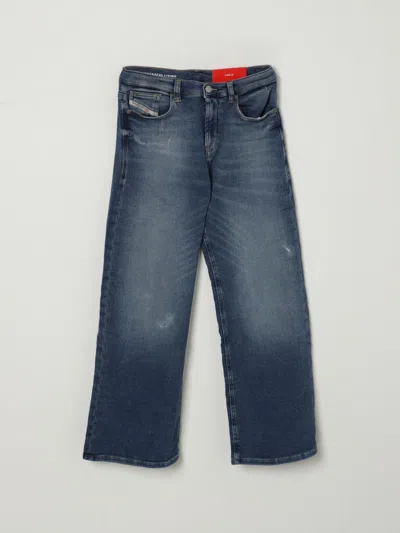 Diesel Pants  Kids Color Denim In Blue