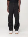 Diesel "gustaf" Layered Wide Leg Trousers In Black
