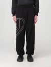 Diesel Cotton Trousers With Graphic Detail And Fit In Black