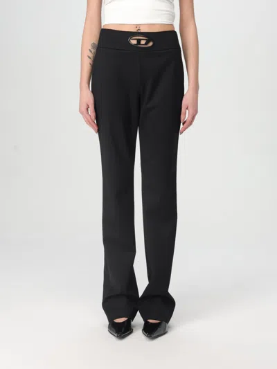 DIESEL PANTS DIESEL WOMAN COLOR BLACK,G45650002