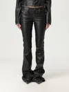 Diesel Black P-stellar-q1 Faux-leather Trousers