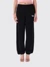 Diesel Straight Trousers With Elastic Waistband And Side Pockets In Black