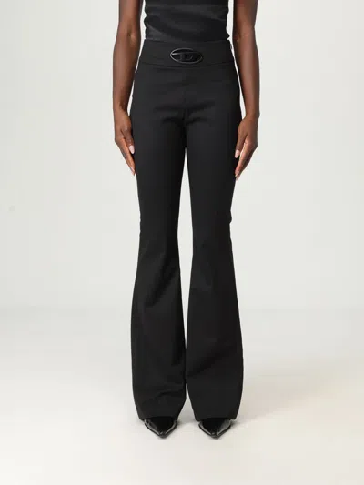Diesel Pants  Woman Color Black In Blue