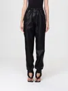 Diesel Black Distressed Eco-leather P-hoenix Trousers In Black